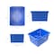 Storex Storage Bin, Polypropylene, Blue, 3 PK 61451U06C - alternate 7